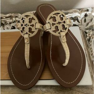 Tory Burch mini Miller beige leather